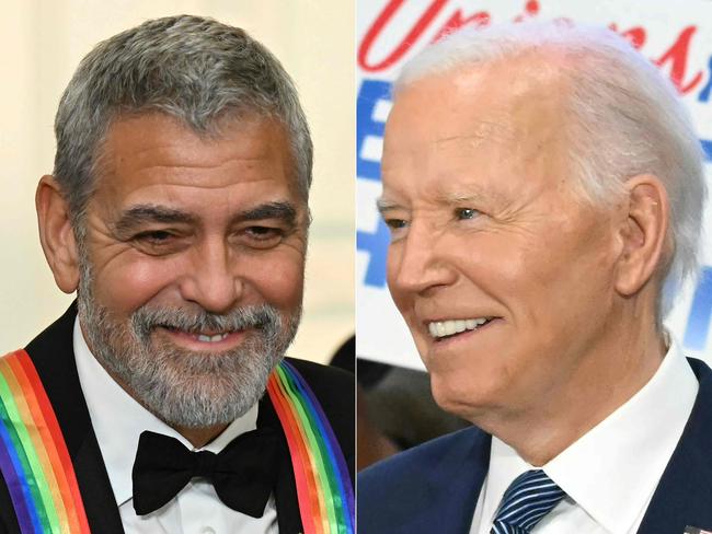 Joe Biden allegedly failed to recognise George Clooney despite knowing him for decades. Picture: AFP