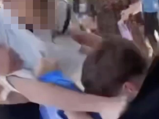In one incident, teachers have to intervene to stop students from seriously hurting each other. Picture: Supplied