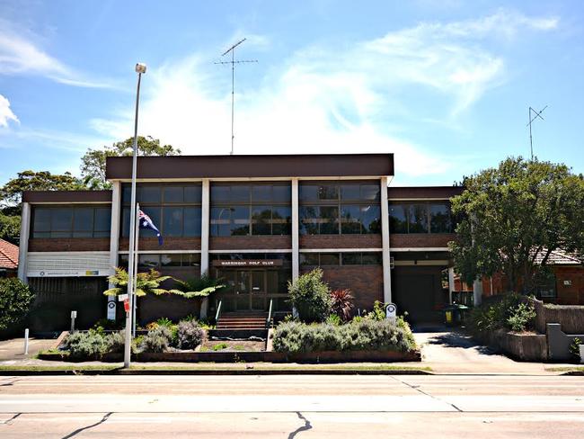 Warringah Golf Club’s clubhouse is across the road from its course.