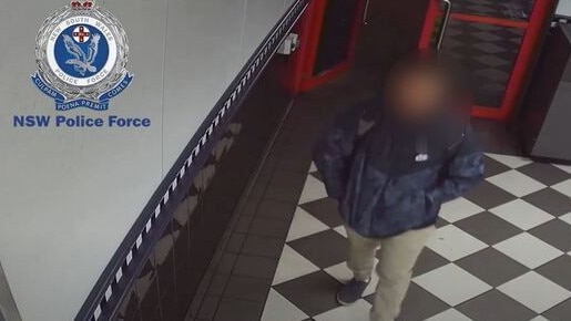 CCTV footage of the alleged Armidale Hungry Jacks robbery. Picture: NSW Police Media