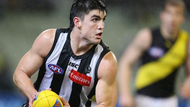 Maynard is one of Collingwood’s emerging leaders. Picture: Michael Klein