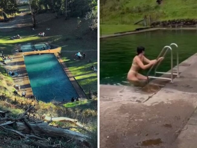 Aussies lose it over thermal pool in New South Wales
