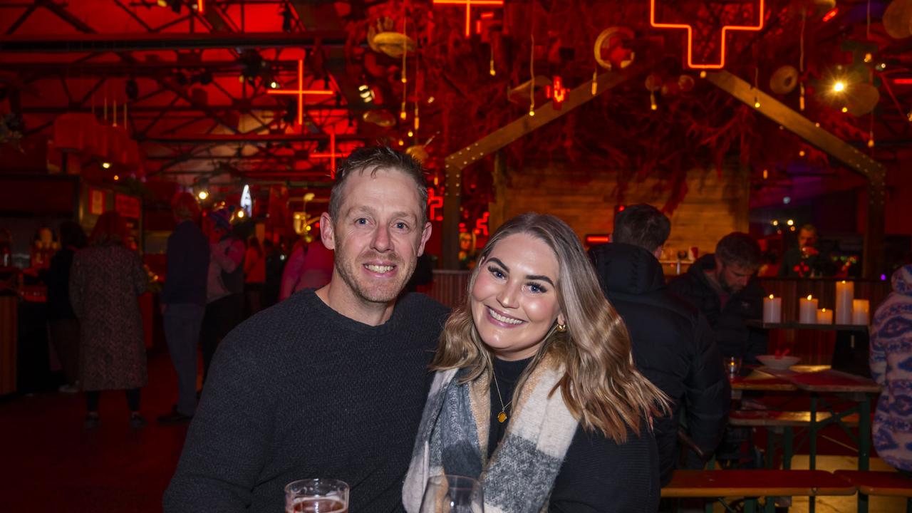 Geoff Rawnsley and Frances Chinn. Dark Mofo Winter Feast 2024. Picture: Caroline Tan