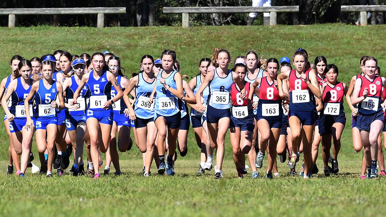 Annual QGSSSA private schoolgirl cross country championship at Rivermount College in Yatala. Saturday May 15, 2021. Picture, John Gass