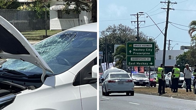 A 16-year-old male suffered significant injuries after being hit by a car in Mackay.