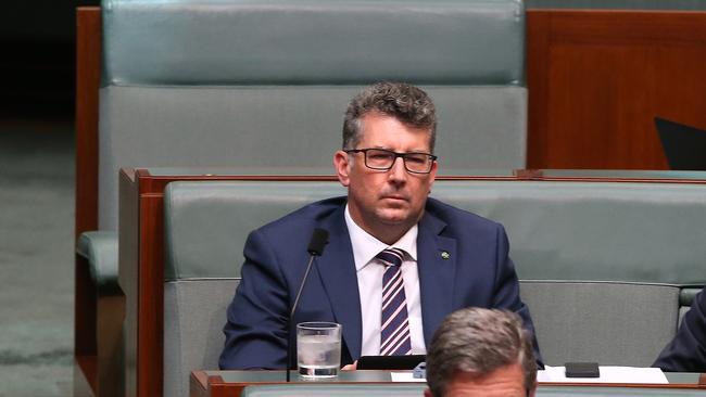 Keith Pitt in Question Time in the House of Representatives Chamber, Parliament House in Canberra.