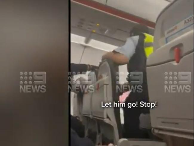 Melbourne man Bolic Bet Malou was arrested and charged after the confrontation with AFP officers aboard a Melbourne to Perth flight on Saturday night.