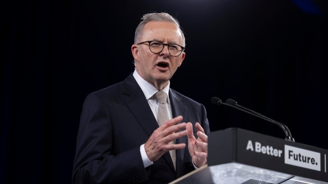 Labor Leader Anthony Albanese has backtracked on support to make COVID-19 rapid antigen tests free for all Australians. Photo by Matt Jelonek/Getty Images.