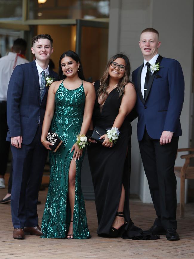 Ben House, Abisha Poudel, Briana Lawler and Angus Collins. Picture: Sue Graham