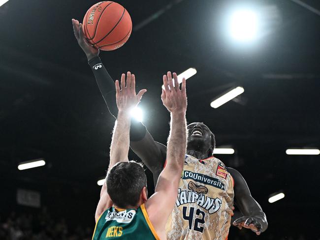 Taipan Bul Kuol torched the Jackjumpers in the second half. Picture: Steve Bell/Getty Images