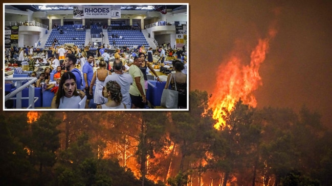 Intense wildfires in Rhodes, Greece displace thousands