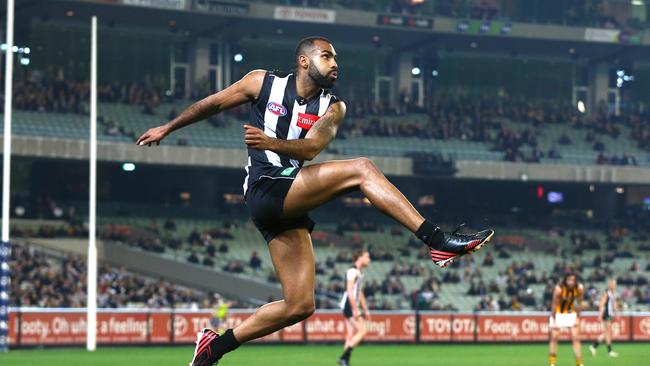 Heritier Lumumba has lost all faith in Collingwood. Photo: Michael Klein.