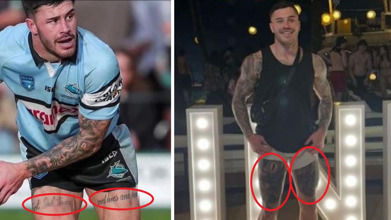 ‘Gone but not forgotten’: Sharks junior’s Bali reveal after ‘vile’ tattoos sparked furore, ban call