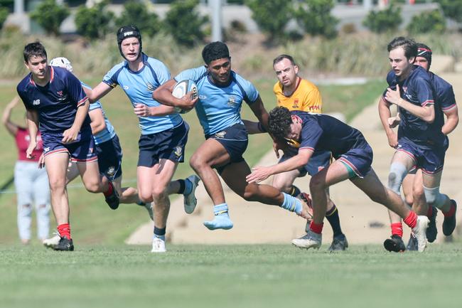 TAS First XV rugby action between St Columban's and Canterbury on Saturday, May 24, 2025. Picture Stephen Archer.