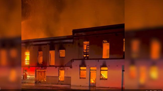 Firefighters were called to the Commercial Hotel in Yass just before 2am, taking them about five hours to bring the blaze under control.