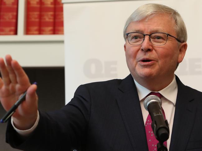 Former Prime Minister Kevin Rudd at Parliament House this year. Picture: Kym Smith