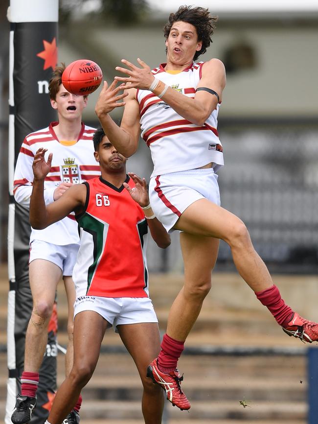 Best on ground James Borlase in action during the All Schools Cup decider. Picture: Mark Brake