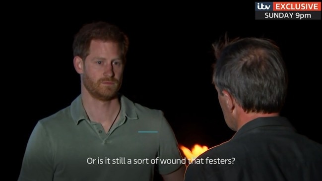 Prince Harry says his mother Diana’s death is ‘a wound that festers’ (ITV)