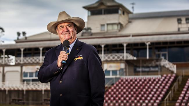 OAM Angus Lane ring announcer and former farmer has been announcing at Royal and country shows for the past 35 years. Picture: David Martinelli