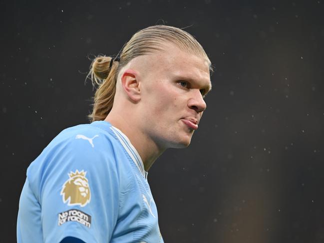 Erling Haaland will be hoping to make it four league championships in a row for City. Picture: Getty Images