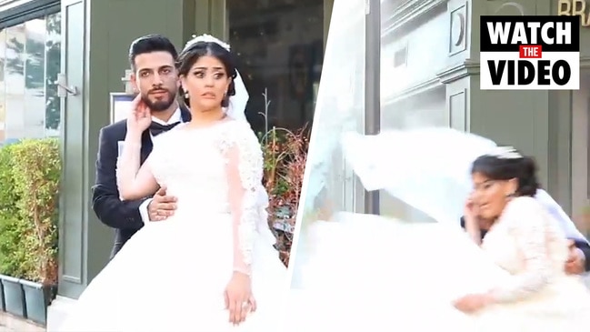 Bridal photo shoot hit by powerful Beirut blast