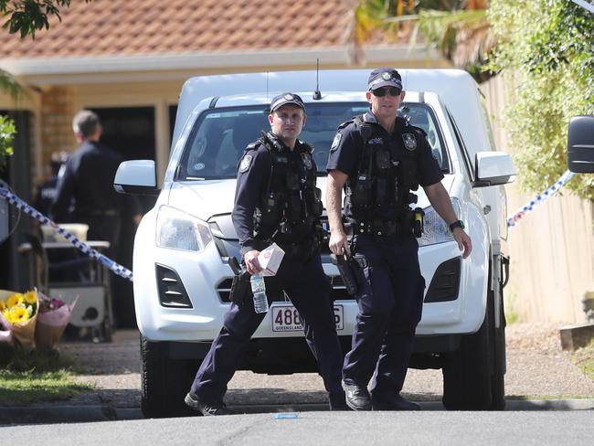 A lady was found murdered at her Narangba home yesterday at Hemlock Court, Narangba.