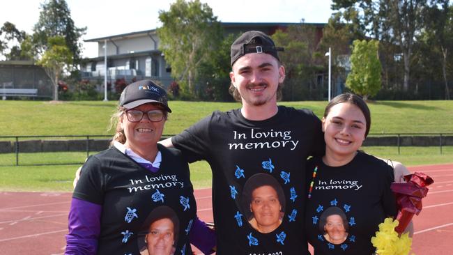 Jeffrey Samels, Tina Schubert and Shianna Viglione at the Sunshine Coast Relay for Life 2022.