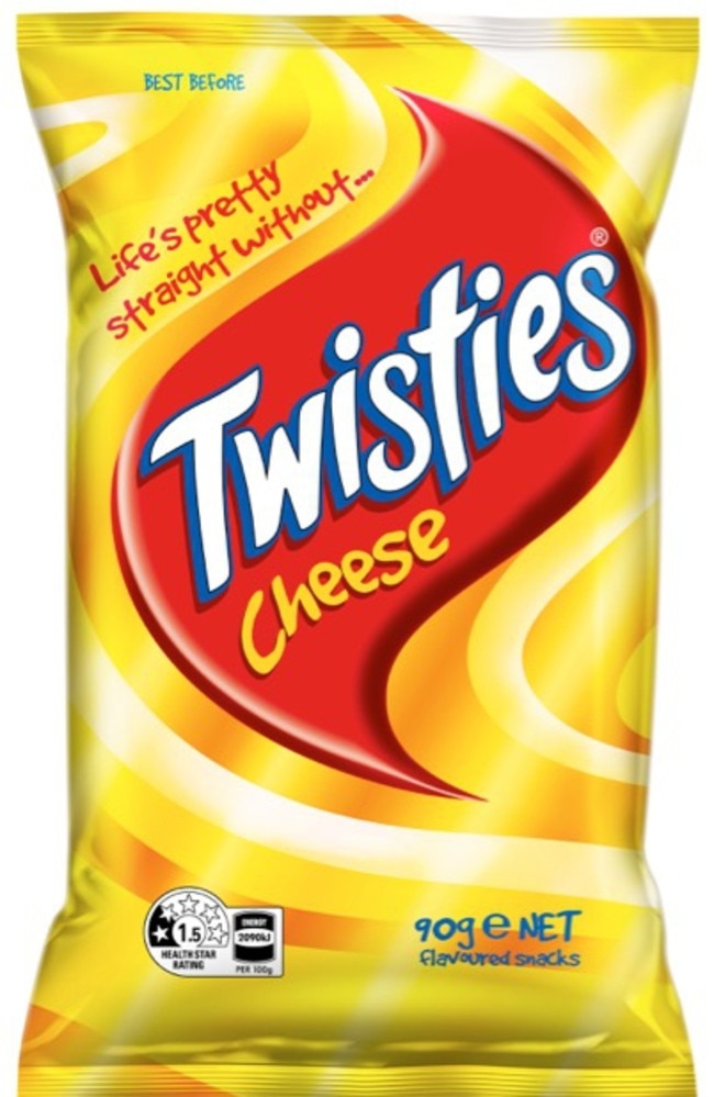 Twisties are a popular Aussie chip. Picture: Supplied