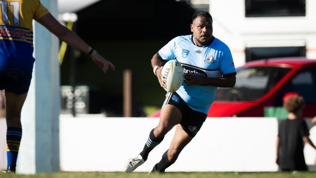 NRRRL Round 14: Mullumbimby vs Ballina at Mullumbimby RLFC, 2.45pm. Frederick Pitt for Ballina. Photo: Elise Derwin