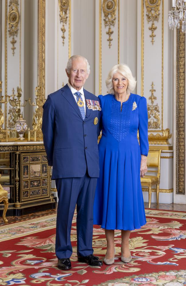 Official Australian portrait of His Majesty King Charles III and Queen Camilla ahead of their visit later this year. Picture: Millie Pilkington