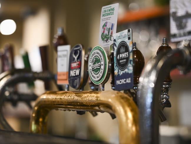 GOULBURN, AUSTRALIA - FEBRUARY 22: General view of Beer taps in Goulburn. Picture: NCA NewsWire / Martin Ollman