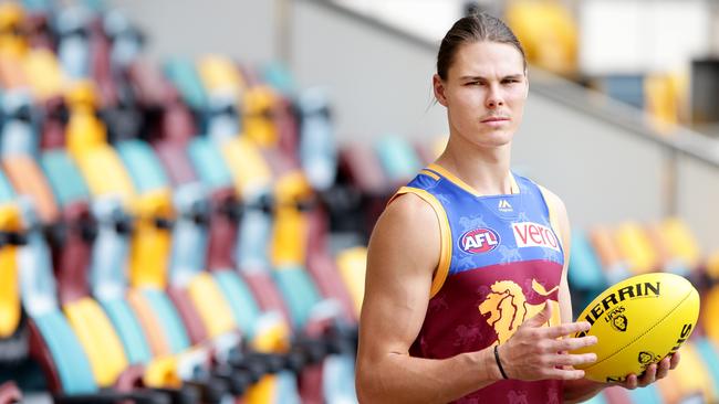 Brisbane Lions young gun Eric Hipwood at the Gabba.