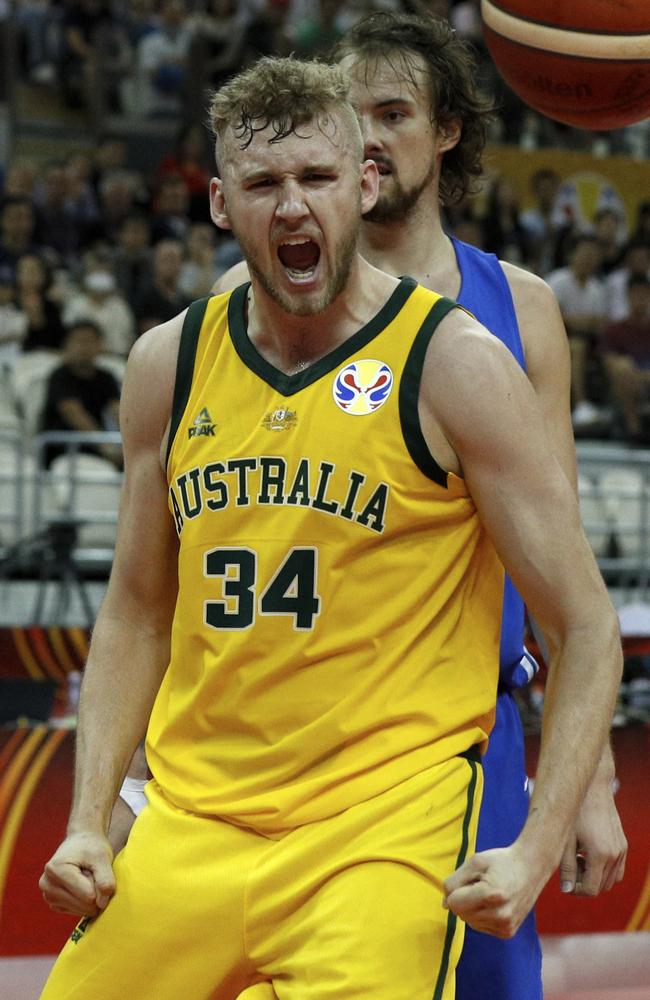 Jock Landale, remember the name. (AP Photo/Andy Wong)