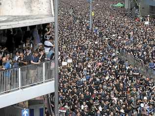 As Hong Kong protesters fight for democratic freedom, Australia seems detefixated on eroding its own. Picture: Kin Cheung