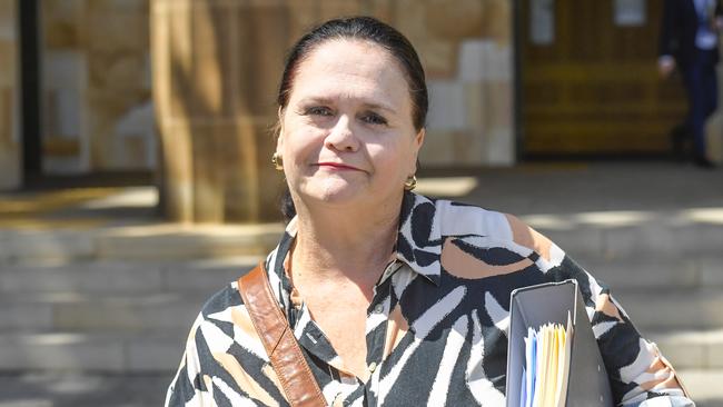 Ms Britten in November 2024, after failing to convince a court to order property she claims is hers be returned at no cost.