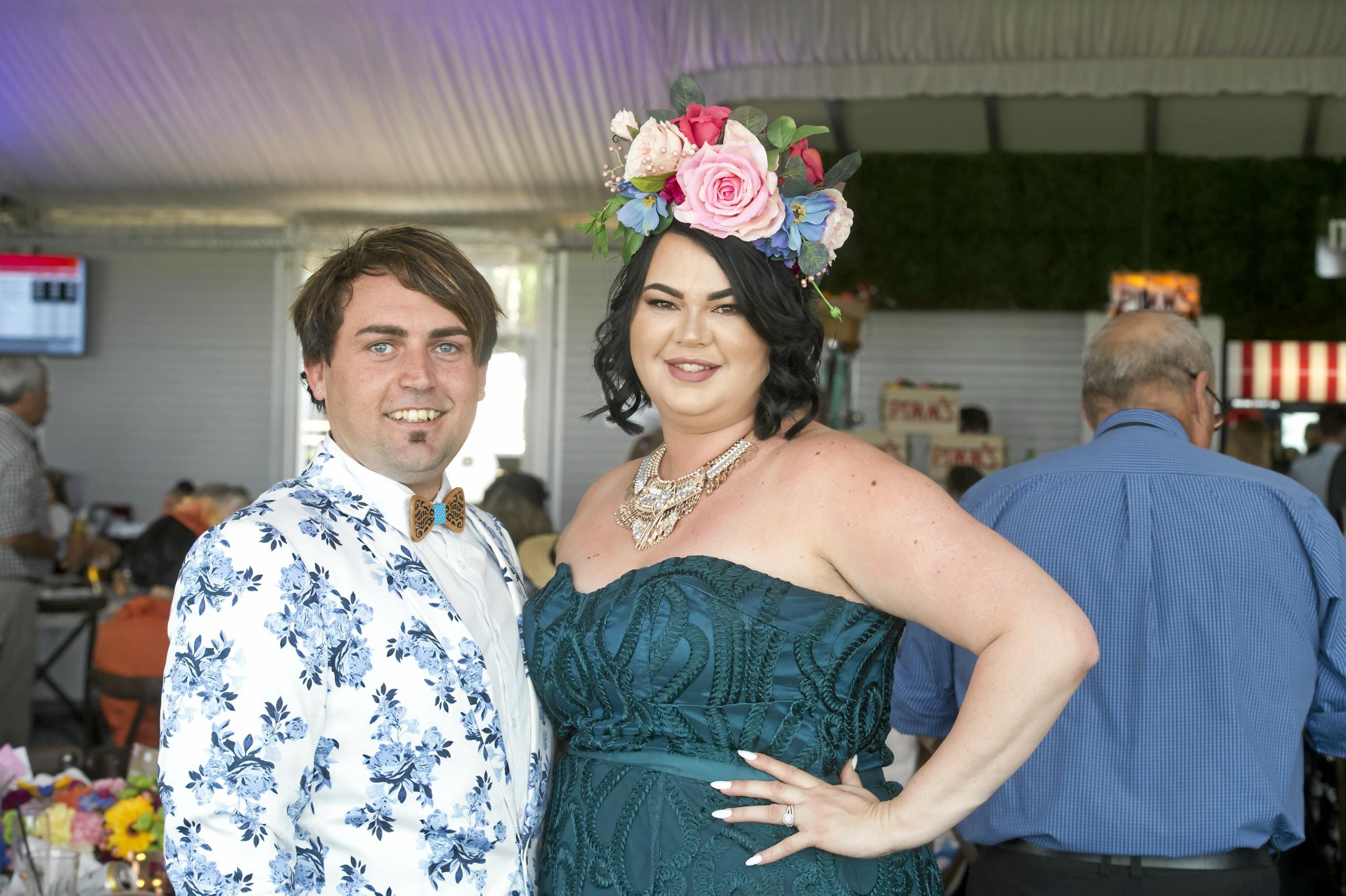 Michael Ellison and Kate Duncan. Melbourne Cup Day at Clifford Park. Wednesday, 3rd Jan, 2018. Picture: Nev Madsen