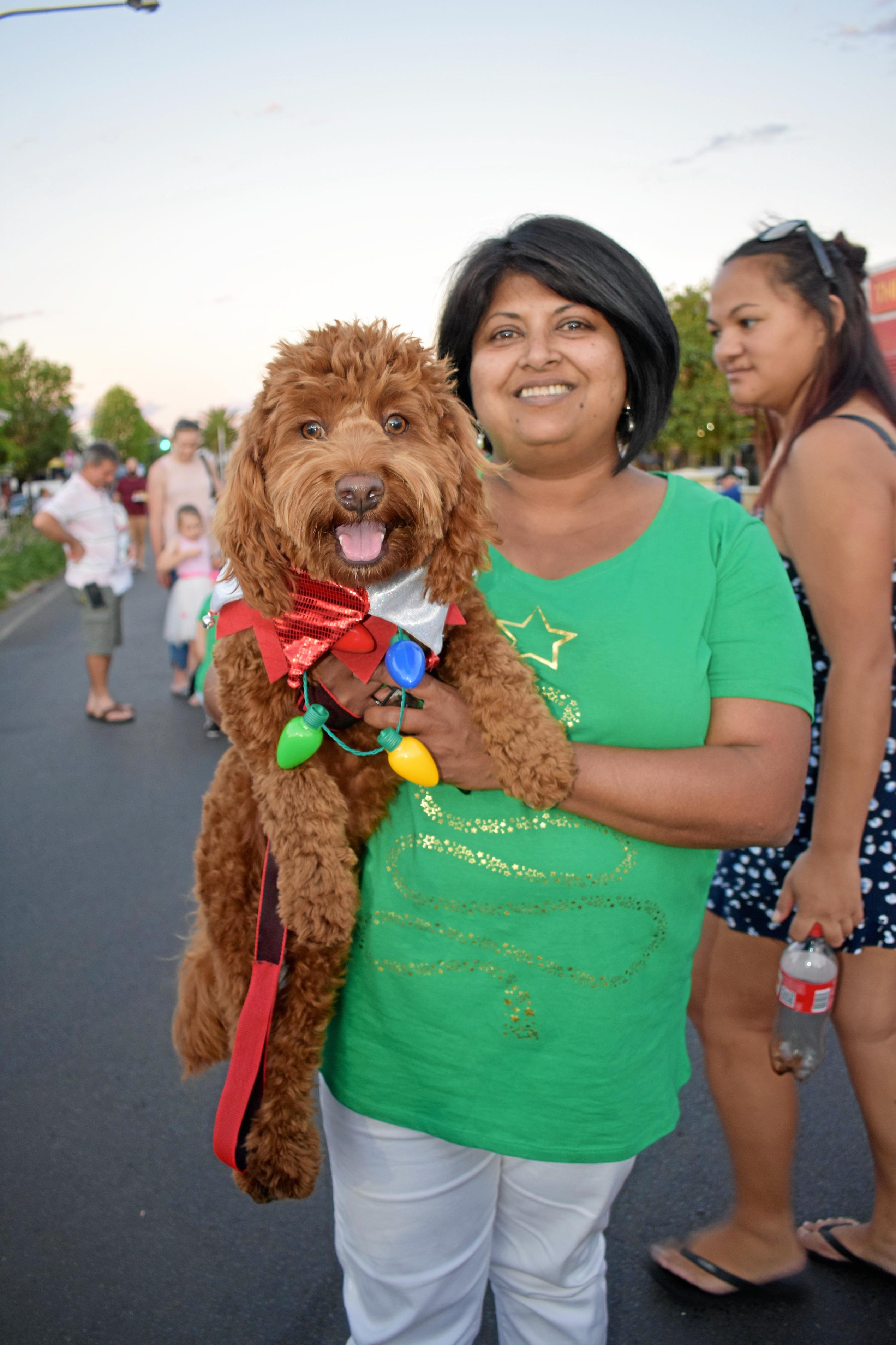 Thushari Lammas and Benji. Picture: Ebony Graveur