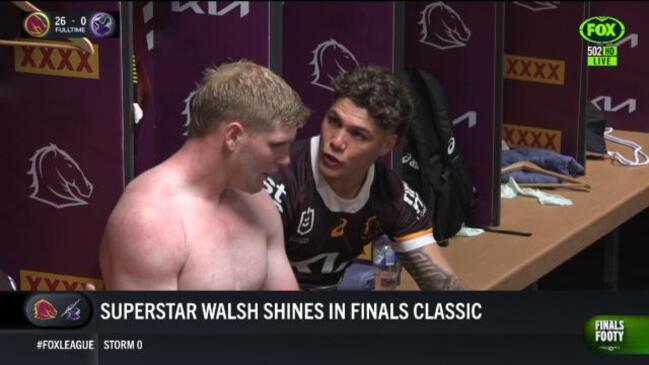 Reece Walsh credits his daughter, Leila, for keeping him grounded as he  stars in the Brisbane Broncos' premiership run - ABC News