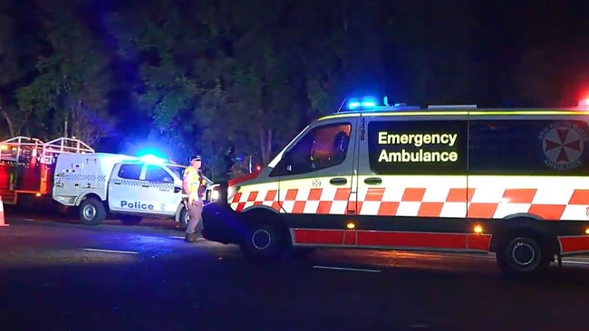 Emergency crews rushed to the scene but were unable to save the man. Picture: Frank Redward