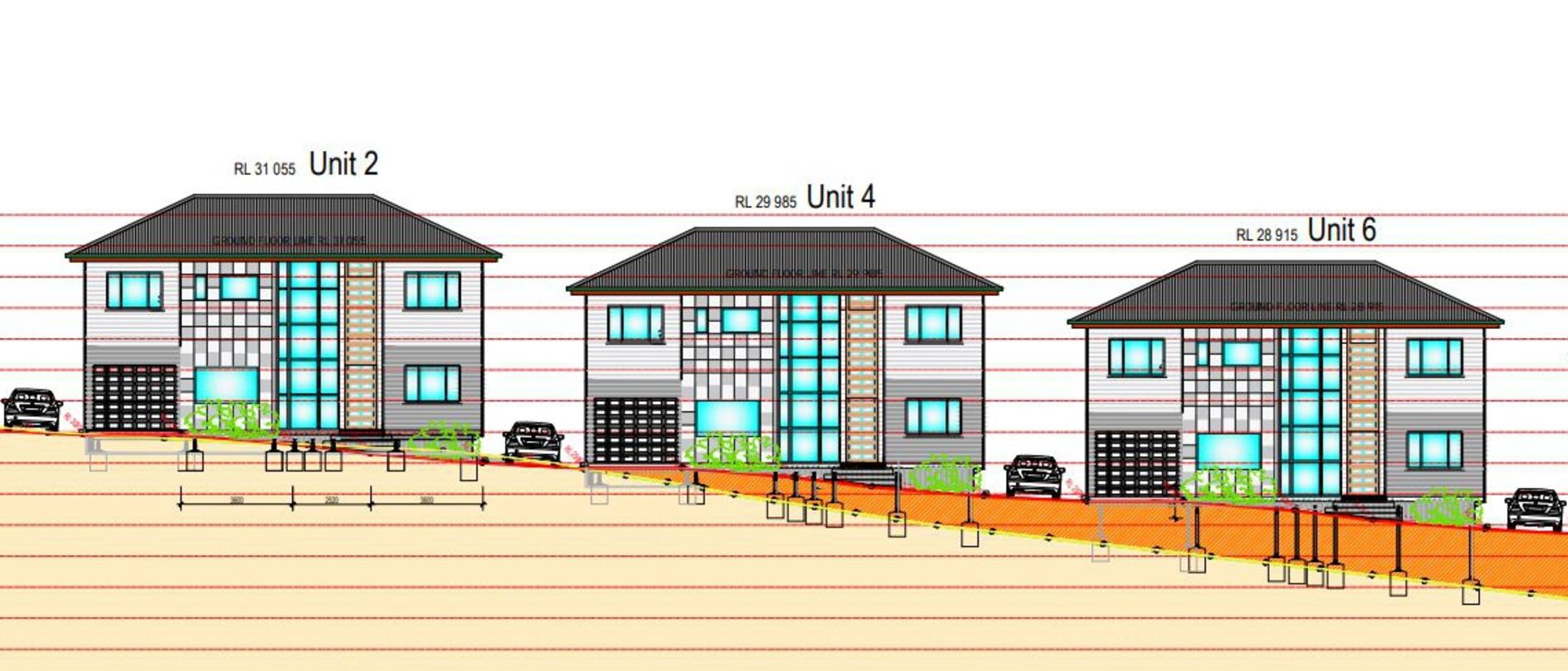 Plans for a townhouse development on Salisbury Street in Ipswich.