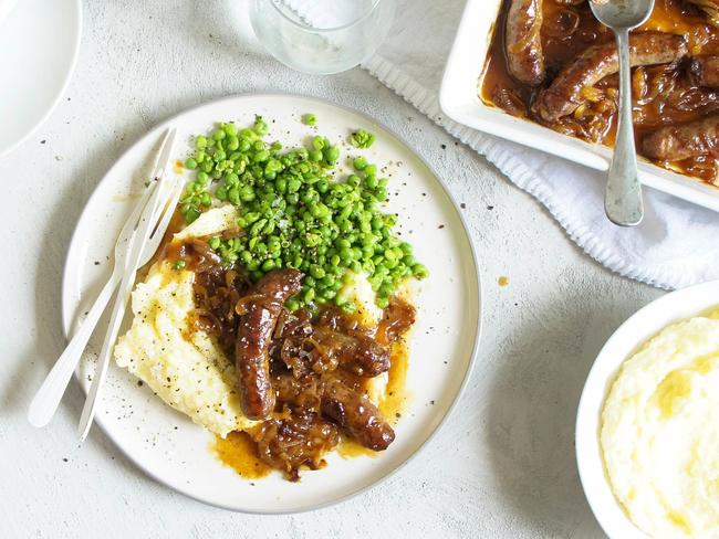 Nanna’s Golden Sausage Casserole is a family favourite.