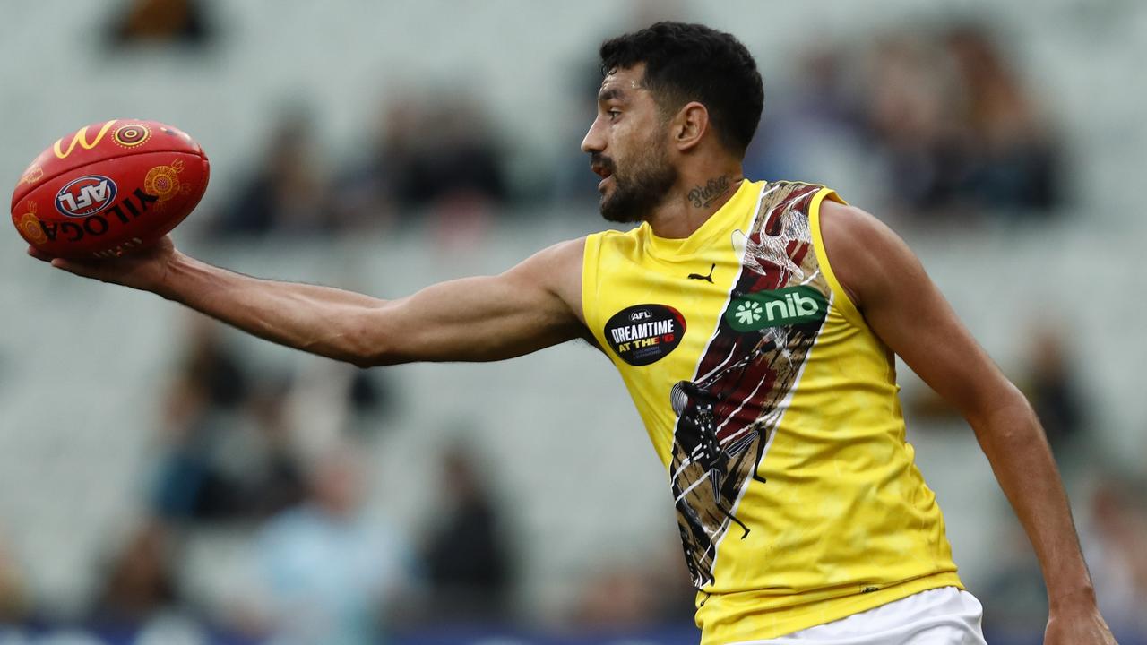 Mr Pickett is a star player for the Richmond Tigers. Picture: Darrian Traynor / AFL Photos via Getty Images