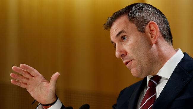 SYDNEY, AUSTRALIA - NewsWire Photos DECEMBER 4, 2024: Federal Treasurer Jim Chalmers during a press conference on Wednesday. Picture: NewsWire / Nikki Short