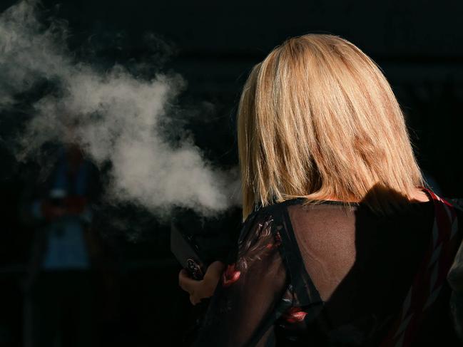 BRISBANE, AUSTRALIA - NCA NewsWire 15/05/23. A generic photo of a woman vapingPicture: Glenn Campbell