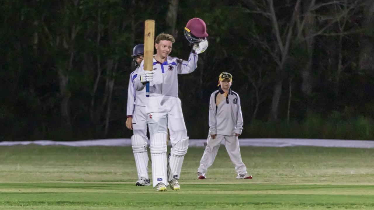 Coolum junior cricketer Cooper Mitchell.