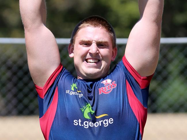 Markus Vanzati at Queensland Reds training.