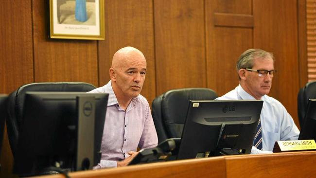 Gympie Council CEO Bernard Smith and Mayor Mick Curran. Picture: Renee Albrecht