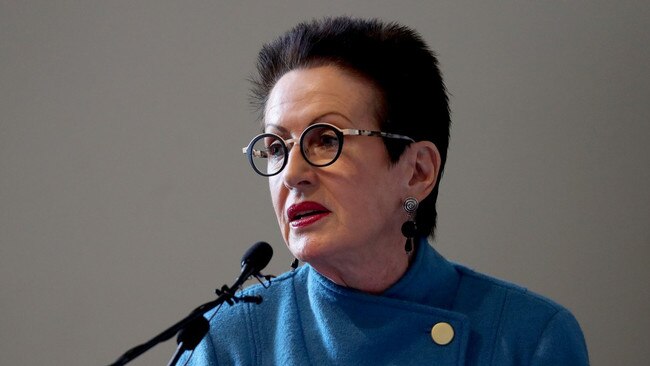 Independent Planning Commission meeting regarding the Star Casino redevelopment is held at the Barnet Long Room in Customs House in Circular Quay. Sydney Lord Mayor Clover Moore addresses the panel. Picture: Toby Zerna