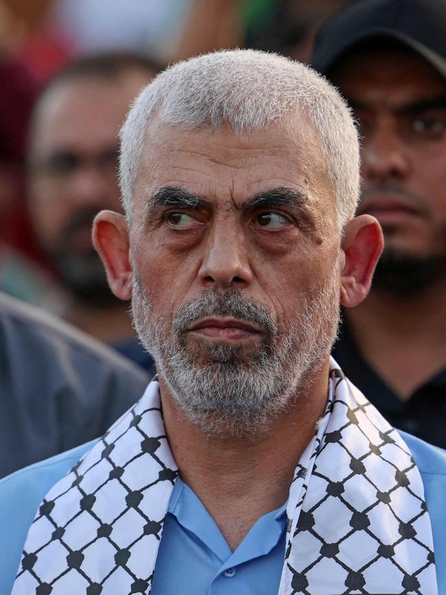 Hamas leader Yahya Sinwar. Picture: AFP
