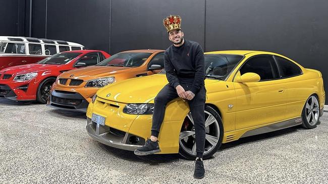 Adrian Portelli with his HSV GTS Coupe